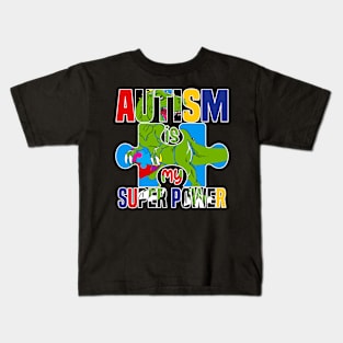 Autism Is My Superpower' Autism Awareness Kids T-Shirt